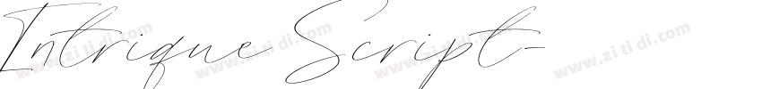 Intrique Script字体转换